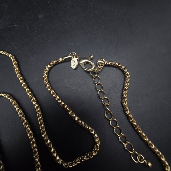 OPC Gold Tone Rhinestone Cross Pendant Necklace JTV - Picture 5 of 6